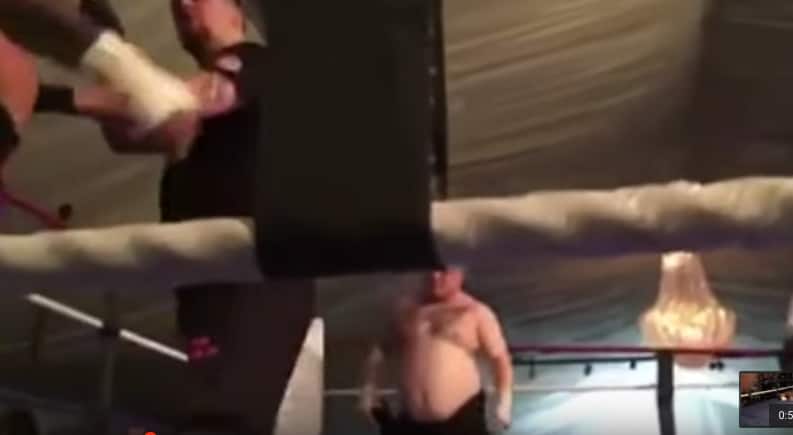 Crazy Double KO In bareknuckle boxing bout