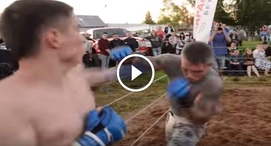 Alleged Navy Seal vs Russian Sambo fighter in MMA fight – ends quickly