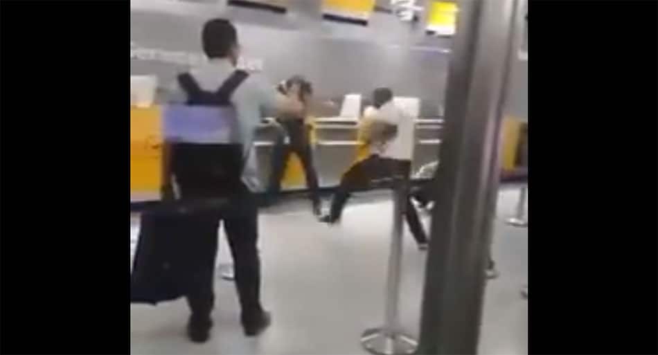 Airport security tazes a guy’s wife and he loses it!