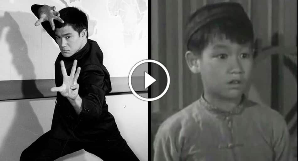 See Bruce Lee acting in movies as a child