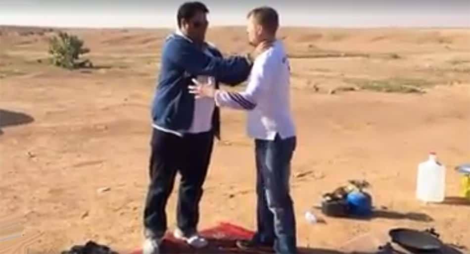 Self-defense expert gets RUDE awakening from large wrestler