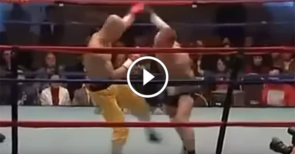 ‘Shaolin monk’ vs. American police officer – someone gets KO’d