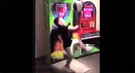 Short guy attempts the seemingly impossible