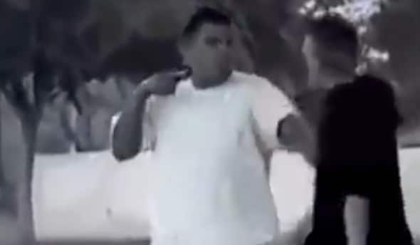 Skater takes on gangster with a gun