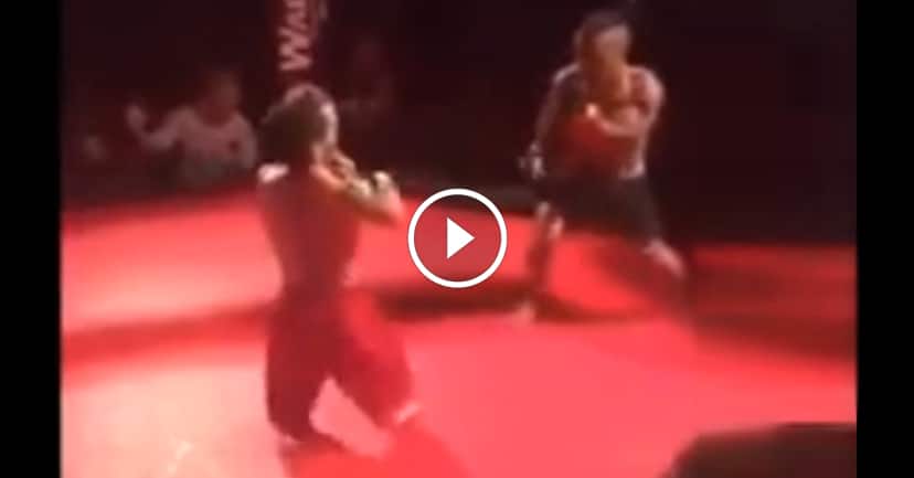 Skilled little person MMA fighter lands big KO