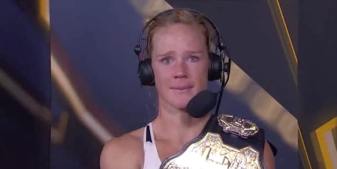 Emotional Holly Holm interviews after UFC 193