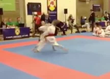 Perfectly timed punch