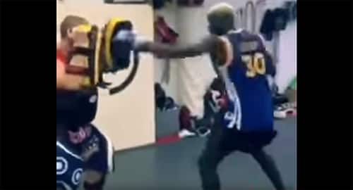 Soccer superstar Paul Pogba shows off impressive Muay Thai skills