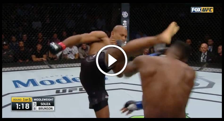 Souza TKOs Brunson in the first round