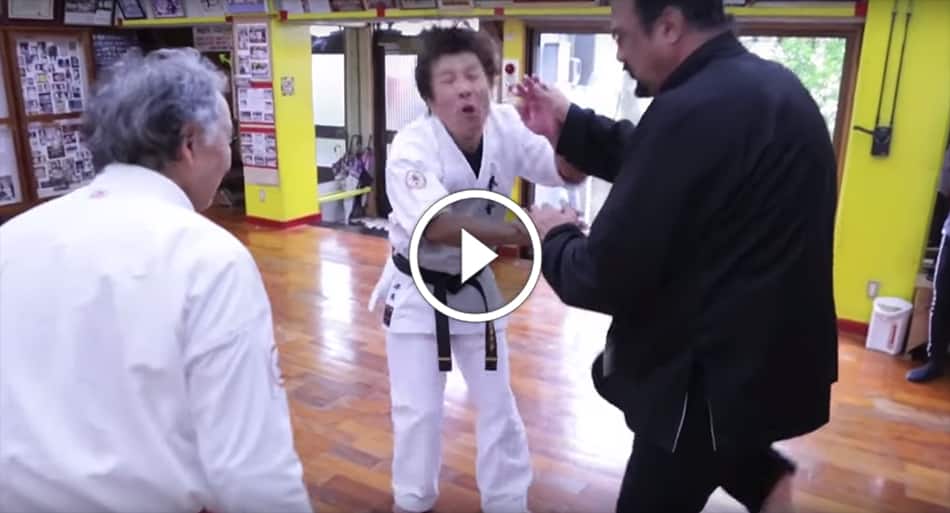 Steven Seagal meets Okinawan Karate Master