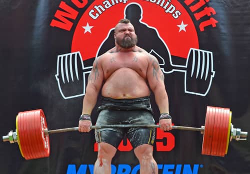 Strongman champion Eddie Hall steps into the boxing ring