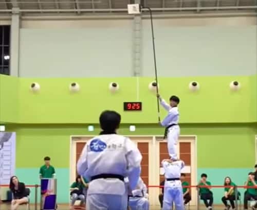 Taekwondo black belt tries the impossible