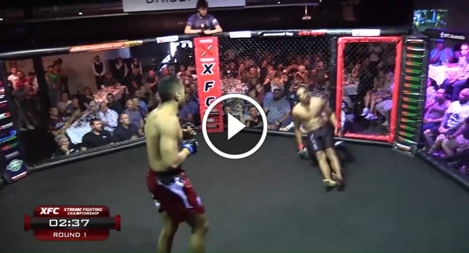 The first ever no-touch KO in MMA