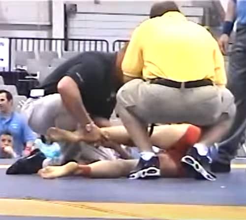 Warning: The mother of all leg breaks