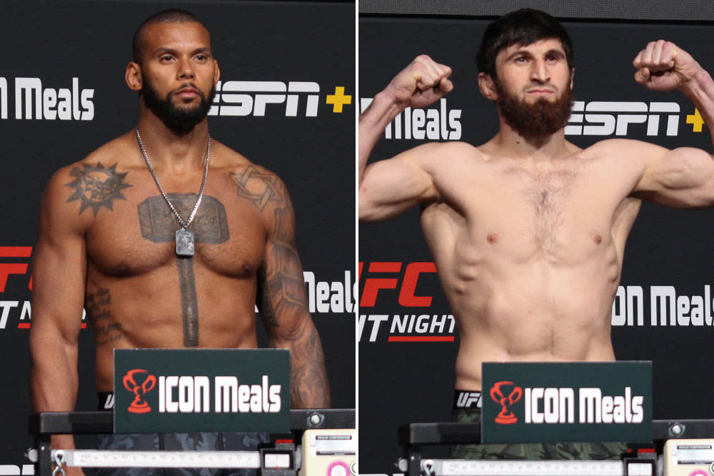 UFC Fight Night 203 weigh-in results: Headliners Thiago ‘Marreta’ Santos, Magomed Ankalaev cleared