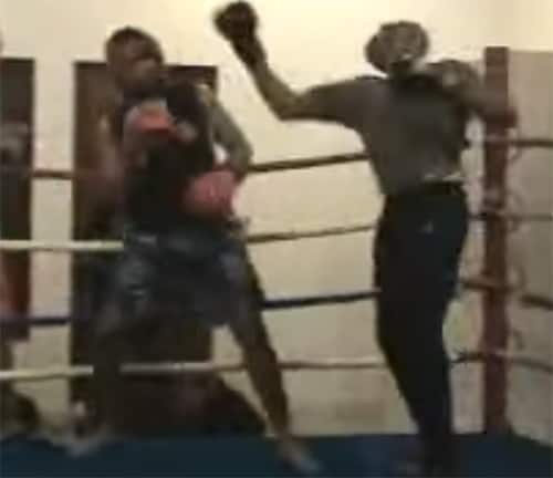 Throwback: Anderson Silva spars with 240 pound Big Nog