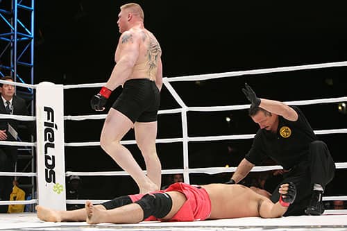 Throwback: Brock Lesnar’s MMA debut