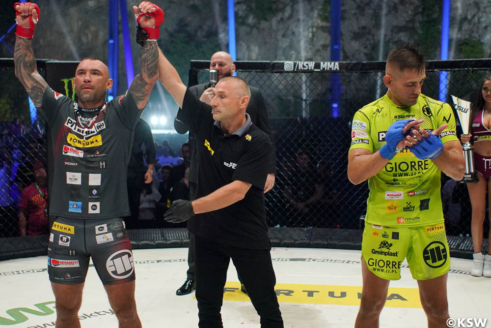 KSW 72 results: Tomasz Romanowski shocks Andrzej Grzebyk with first-round stoppage