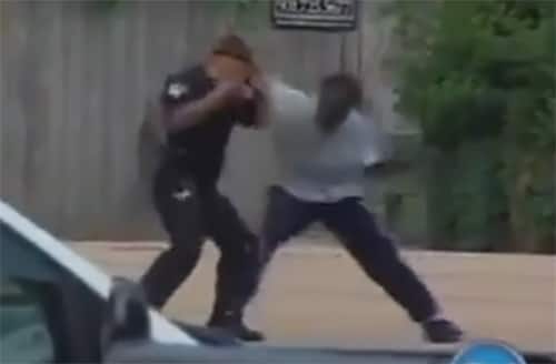 Muay Thai-trained transit guard vs. guy harassing women