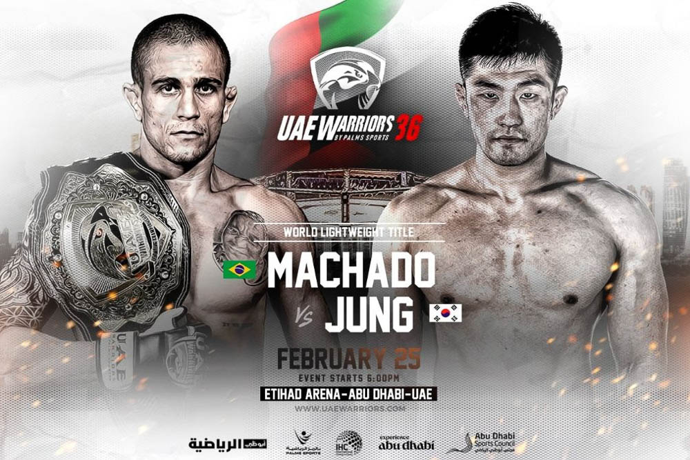UAE Warriors champ vs. Double G champ: Bruno Machado will now face Yun Jae Jung at UAE Warriors 36