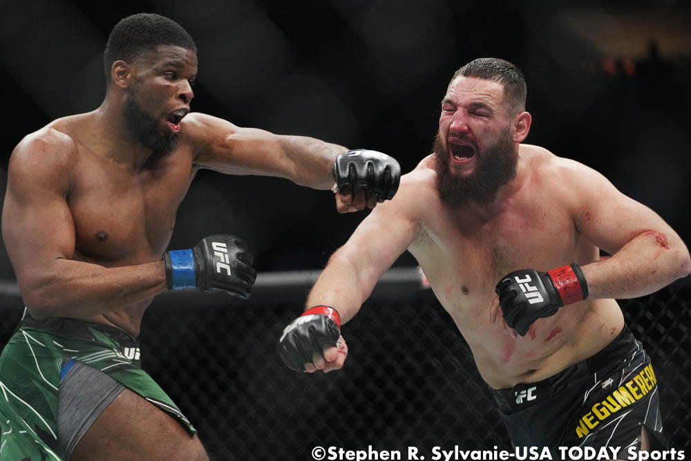 UFC 272 photos: Nicolae Negumereanu def. Kennedy Nzechukwu