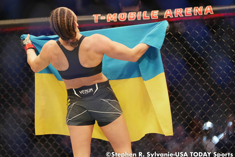 UFC 272 photos: Maryna Moroz def. Mariya Agapova