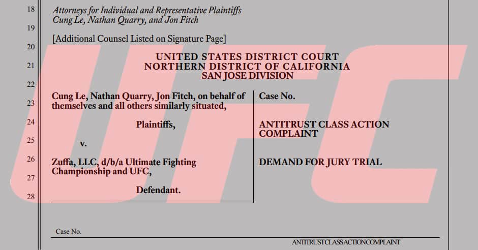 UFC antitrust lawsuit certified as class action