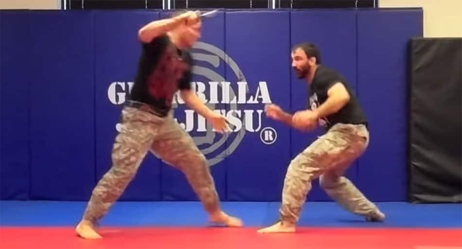 This is how a UFC fighter deals with a knife fight – and it is NOT pretty