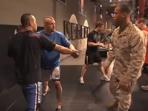 US Marines demonstrate combatives skills on The Ultimate Fighter