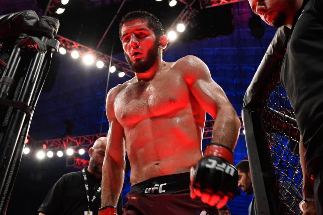 WATCH: Islam Makhachev dominates and taps Thiago Moises in UFC Vegas 31 headliner