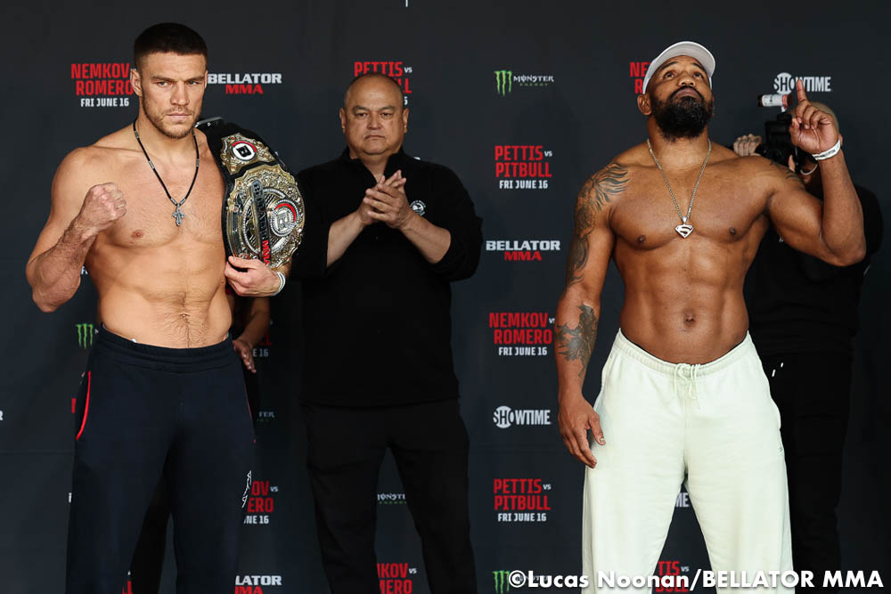 Photos: Bellator 297 ceremonial weigh-ins, faceoffs