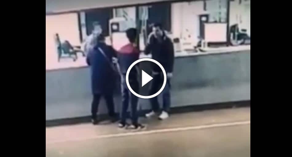 Tough guy makes huge mistake harassing man