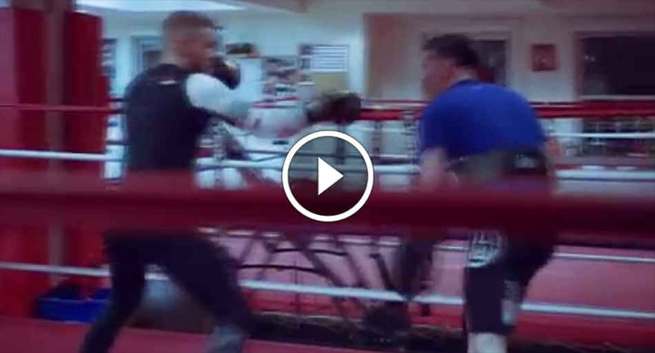 Conor McGregor sharpening his skills for Mayweather fight