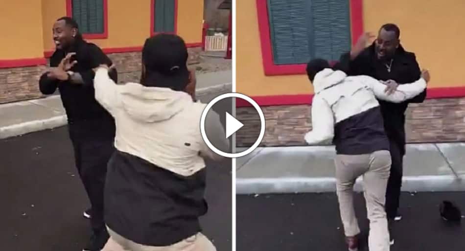 UFC’s Jon Jones play fighting with NFL star brother