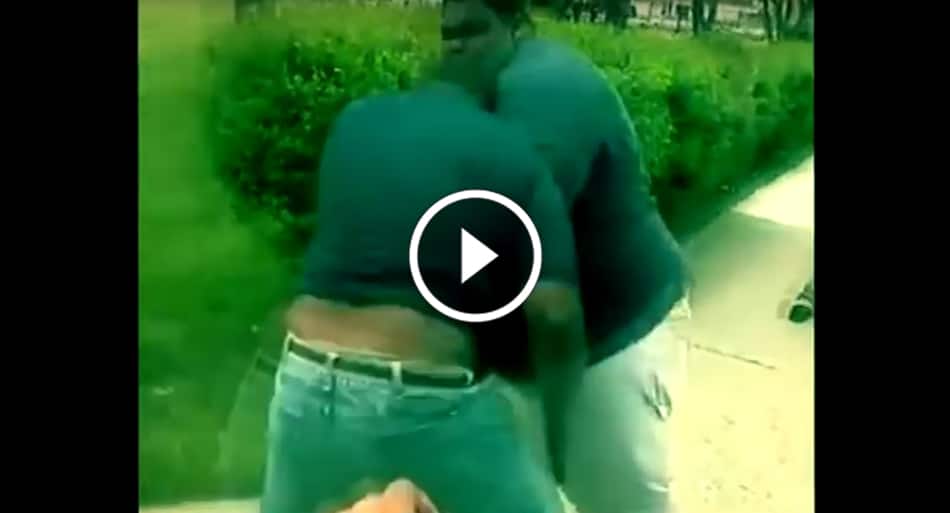 Huge guy gets folded up like a cheap suit