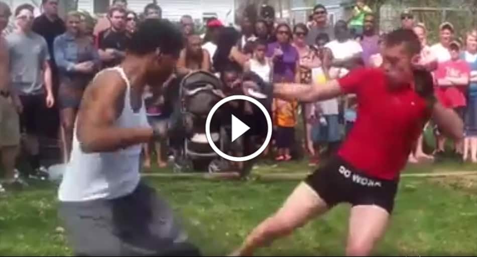 Jiu-Jitsu on display in backyard brawl