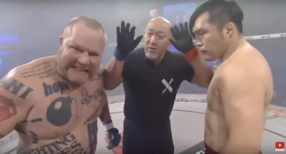 Ultra-cocky heavyweight fighter gets dealt some karma