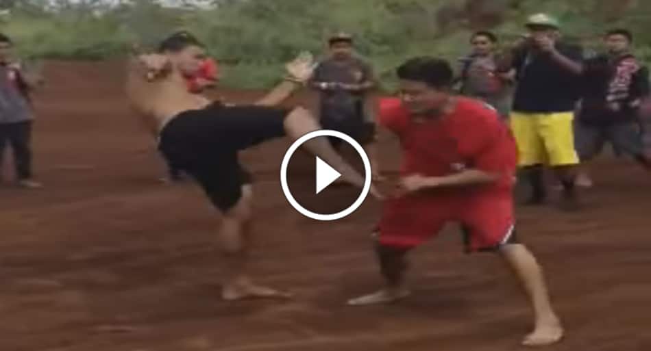 Martial arts used in street fight with brutal consequences