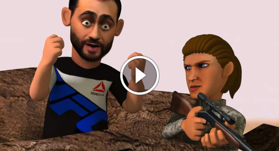 Hilarious Ronda Rousey coach corner advice animation