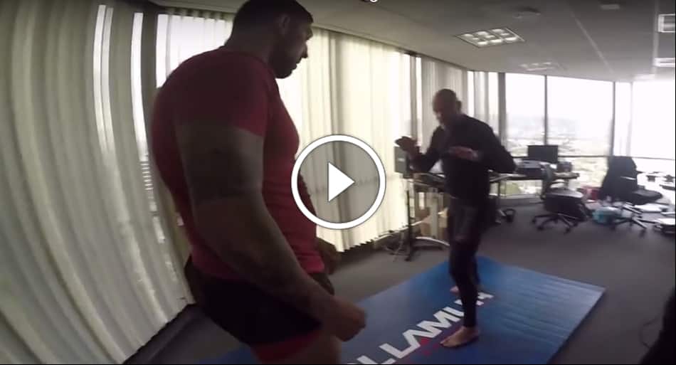 Shock jock attempts to defend heavyweight UFC fighter’s submissions