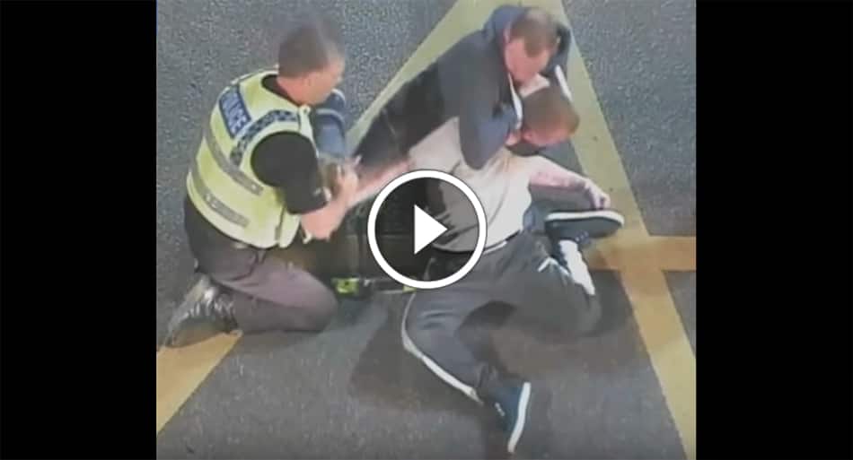 UFC judge with skills helps cop against guy with huge knife