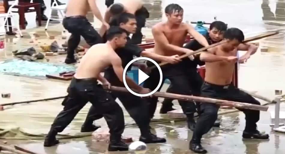 Vietnamese police undergo extreme and bizarre training