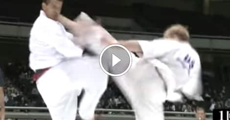 Wheel kick KO