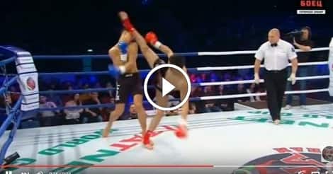 Thunderous Wheel kick knockout