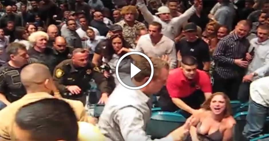 Wild brawl breaks out in stands at UFC event
