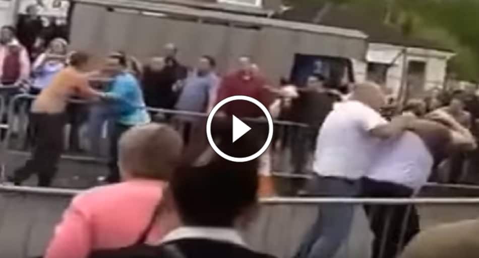 Wild gypsy brawl erupts at fair