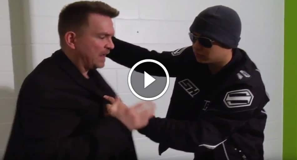 How to defend against a hockey-style grab and punch attack