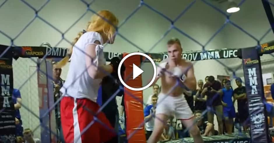 Man vs. Woman in MMA fight