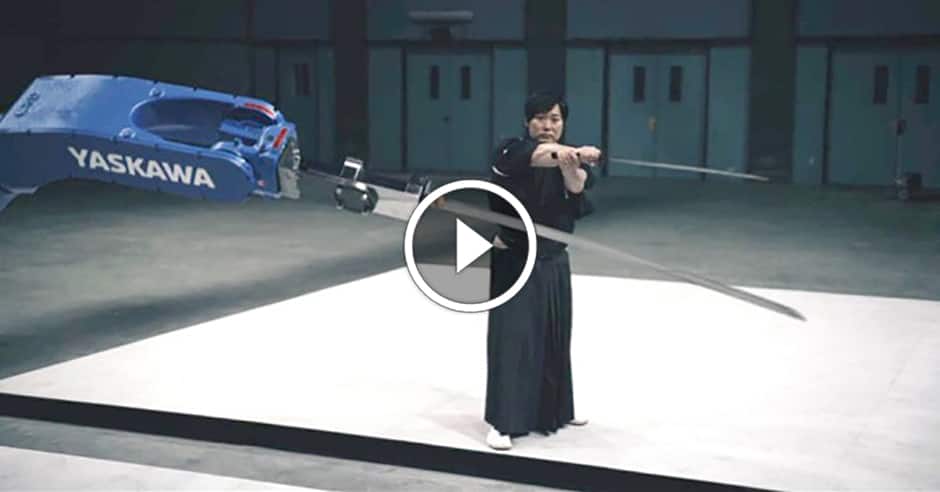 World’s greatest samurai vs. world’s most advanced robot