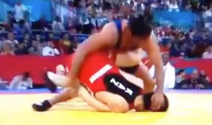 Slam ends wrestling match